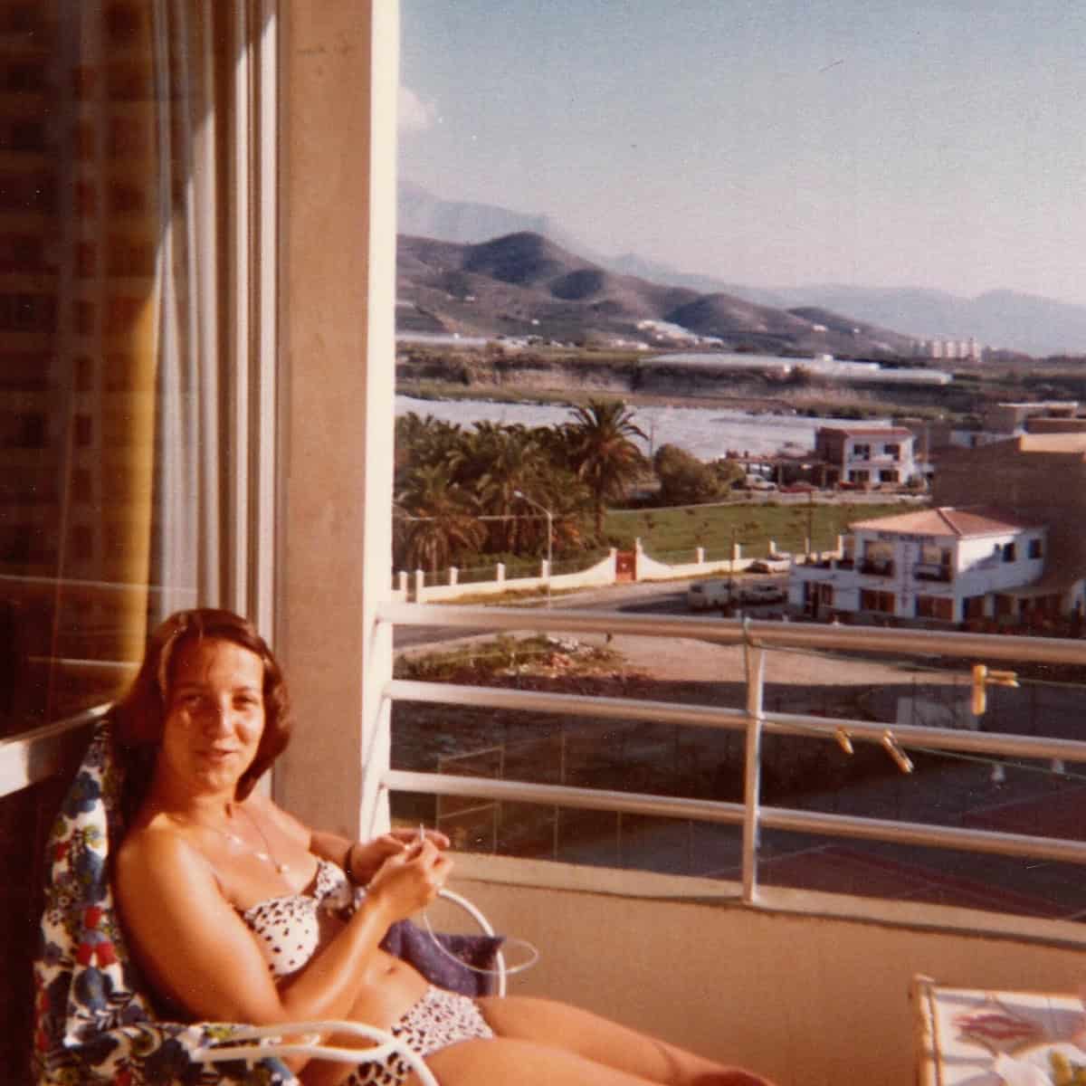 1979 Blick vom Balkon