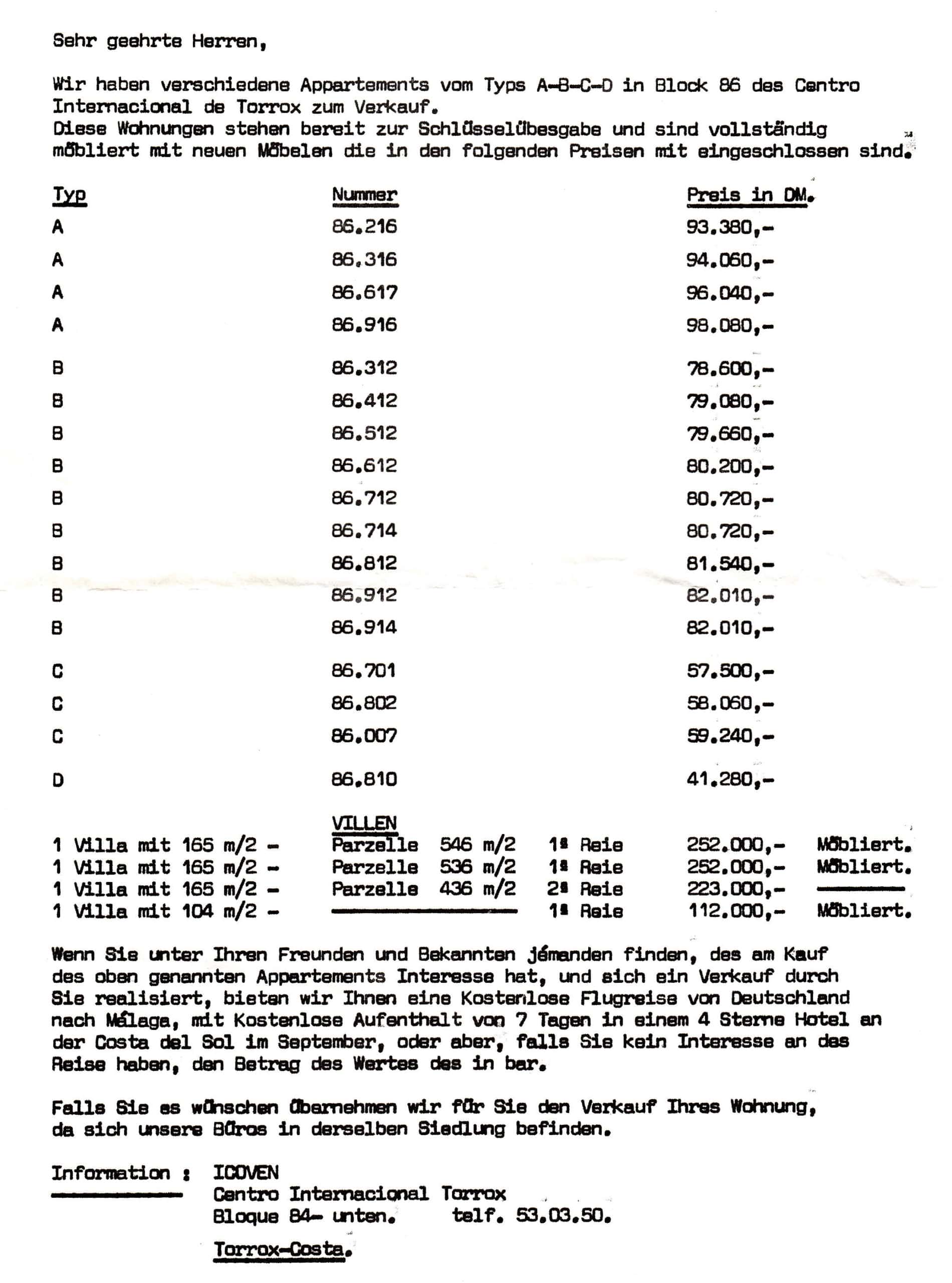 preise 1978 Block 86