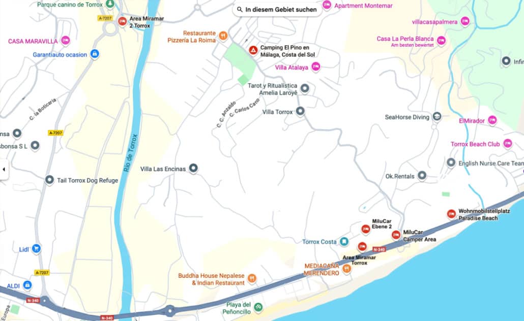 Wohnmobil Torrox Campingplatz Stellplatz M glichkeiten Wohnmobil Torrox Campingplatz Stellplatz M glichkeiten