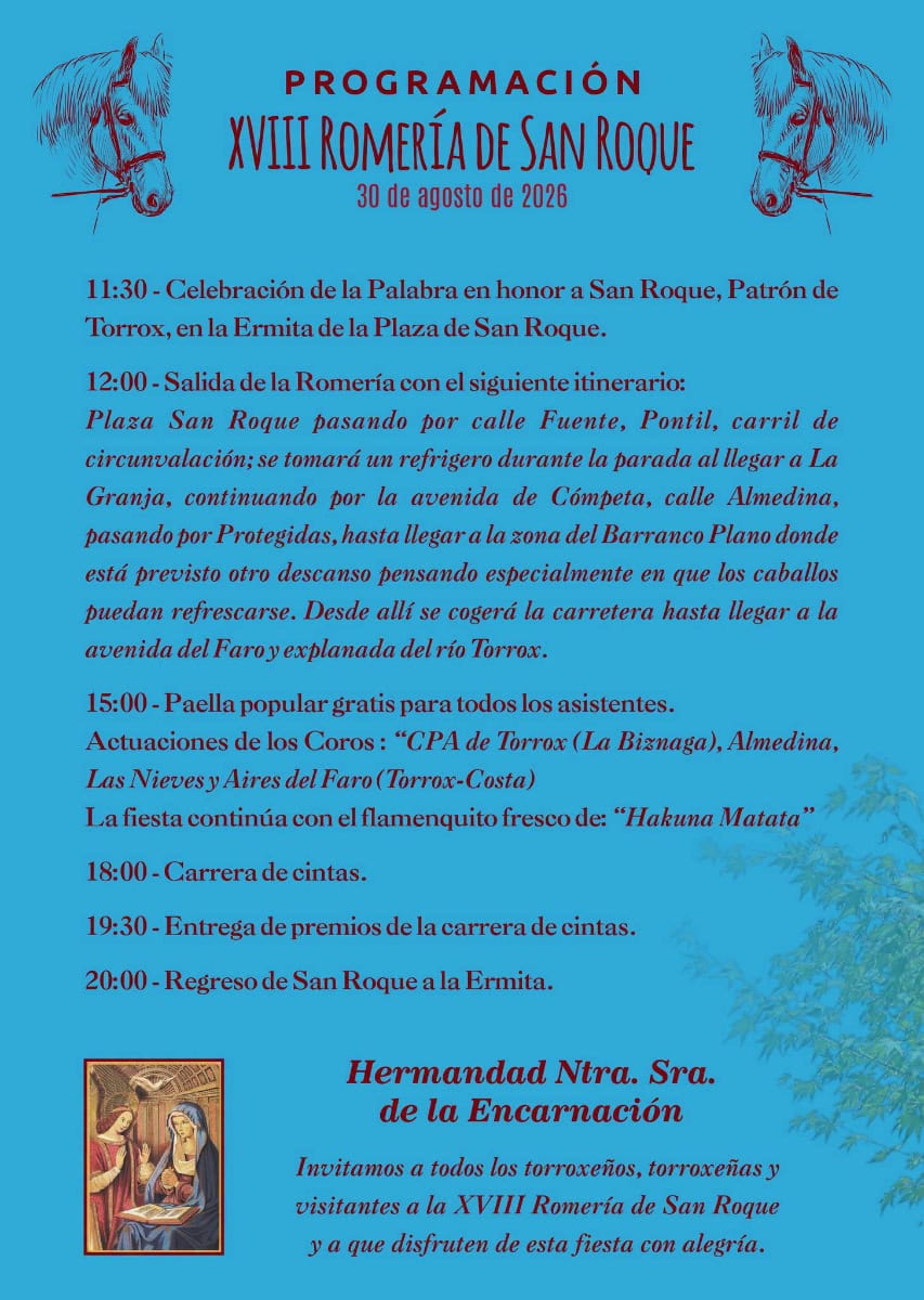 Romeria San Roque Programm